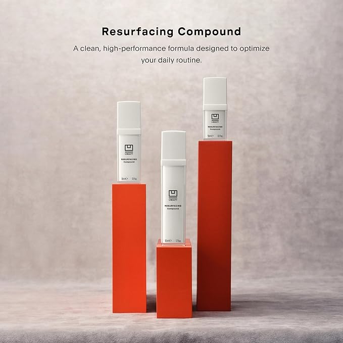 U Beauty Resurfacing Compound - Anti-Aging Daily Serum with Mandelic Acid, a Gentle Blend of Exfoliants, Retinol + Vitamin C for Smoother, Brighter, & Revitalized-Looking Skin - 1.7 fl oz-GlimoraGlow