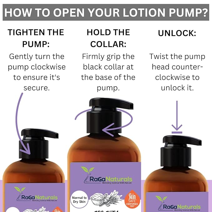 RaGaNaturals Lavender Shea Butter Hand and Body Lotion, 16 Fl Oz - Moisturizing, Plant-Based, Vegan, with Argan, Avocado Oil & Vitamin E-GlimoraGlow