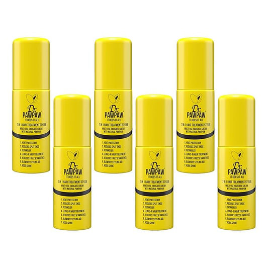 It Does It All: 7 in 1 Hair Treatment Styler with Papaya, Aloe Vera, Coconut Oil, Vegan & Natural (6 x 150 ml)-GlimoraGlow