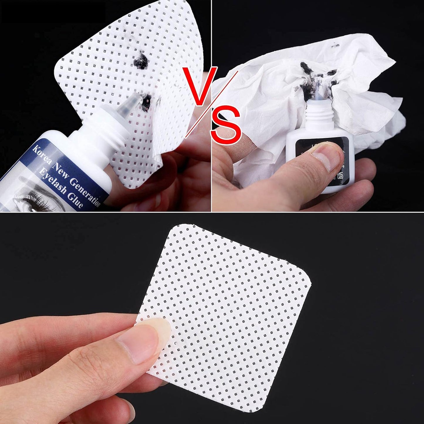 1000Pcs Nail Wipes Lint Free Gel Nail Polish Removers Cotton Pads Eyelash Extension Glue Cleaning Wipes-GlimoraGlow