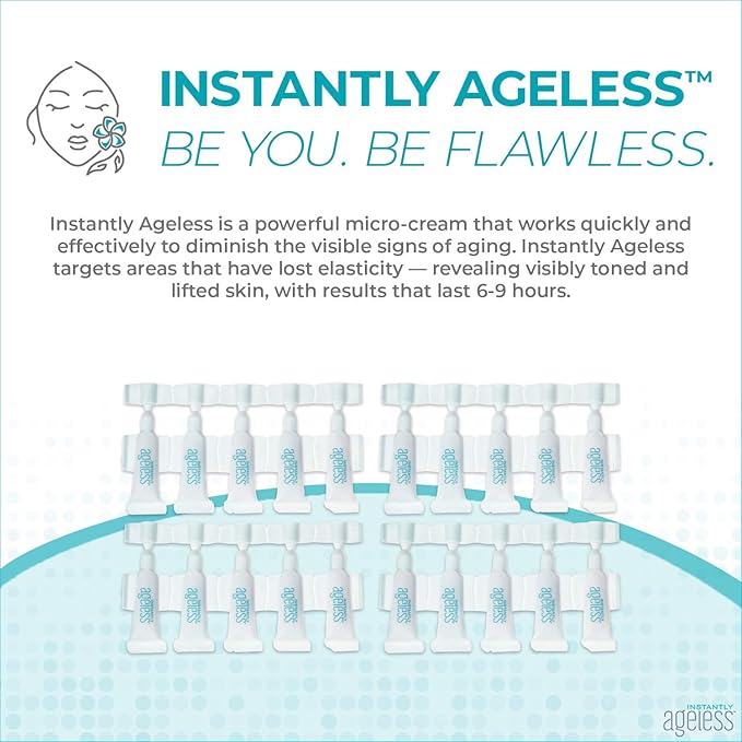 Instantly Ageless Facelift - Instant Eye Bag Remover Puffiness - 20 Vials - Instant Under Eye Bags Remover - Wrinkle Tightener - Instant Wrinkle Remover for Face Instant Lift-GlimoraGlow