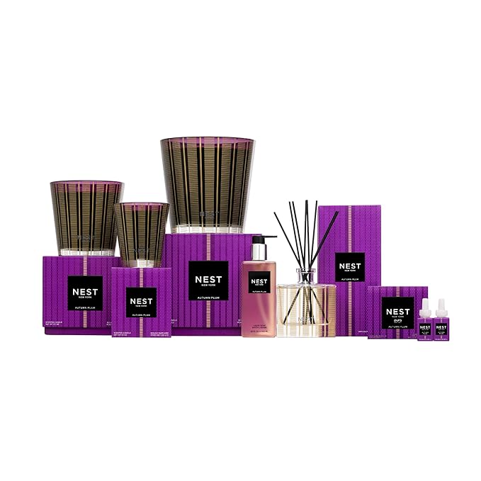 NEST New York Liquid Soap, Autumn Plum - 10 fl oz - Cleanses & Nourishes Skin - Approx. 300 Pumps Per Bottle - Gluten Free & Cruelty Free-GlimoraGlow