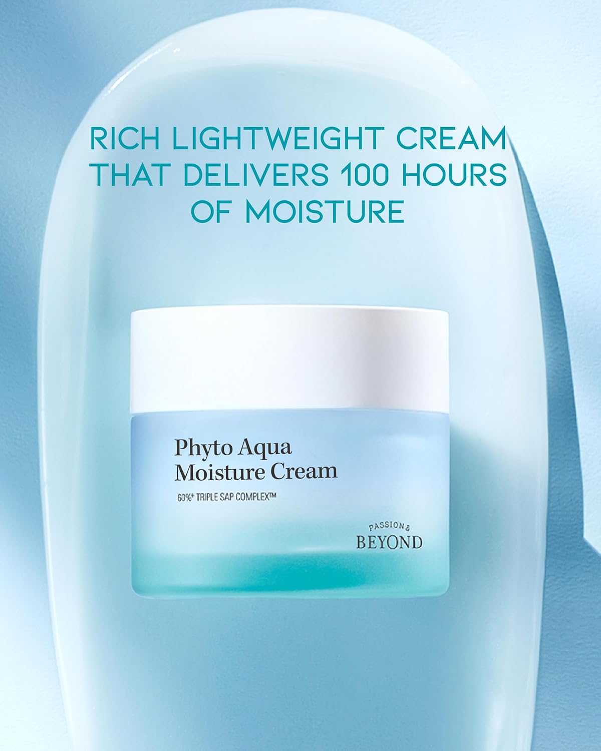 BEYOND Phyto Aqua Moisture Cream (Face Cream, 1.7fl oz) – Vegan Korean Skin Care for 100-Hour Hydration & Skin Barrier by LG Beauty-GlimoraGlow
