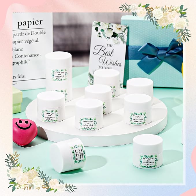 12 Pcs Thank You Lip Sleeping Mask Bulk Bridal Shower Gifts for Guests Thank You for Celebrating with Us Lip Mask Moisturize Nourish for Wedding Bridal Shower Favor Christmas Gift(Eucalyptus)-GlimoraGlow