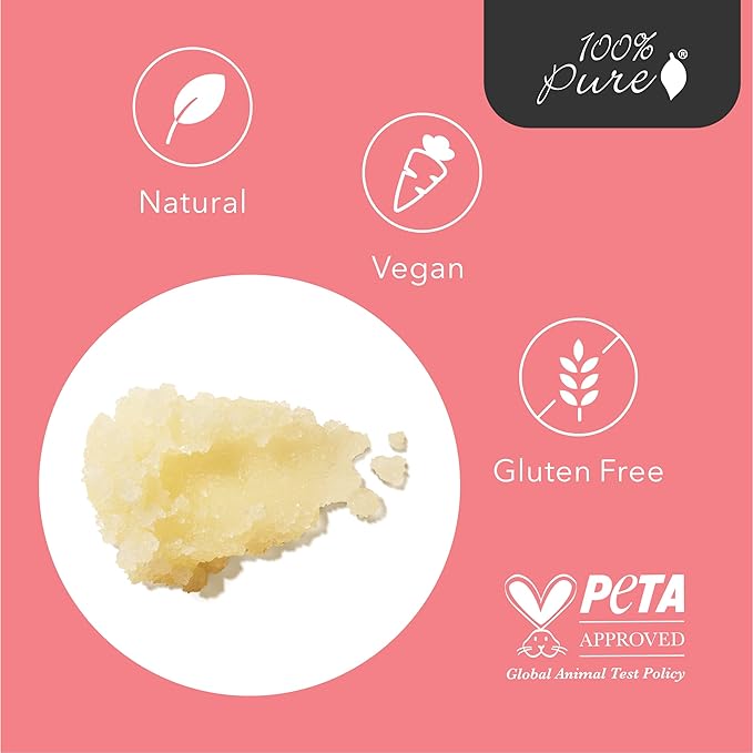 100% PURE Honey Almond Body Scrub Exfoliating Deep Clean with Sea Salts & Nourishing Oils - Natural Deeply Moisturizing Skincare - Vibrant Radiant Skin Restore & Pore Cleanse - Vegan - 10oz-GlimoraGlow