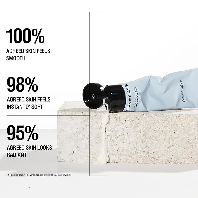 Grown Alchemist Facial Cleanser Set: Polishing Exfoliator (75ml) + Gentle Gel Cleanser (200ml)-GlimoraGlow