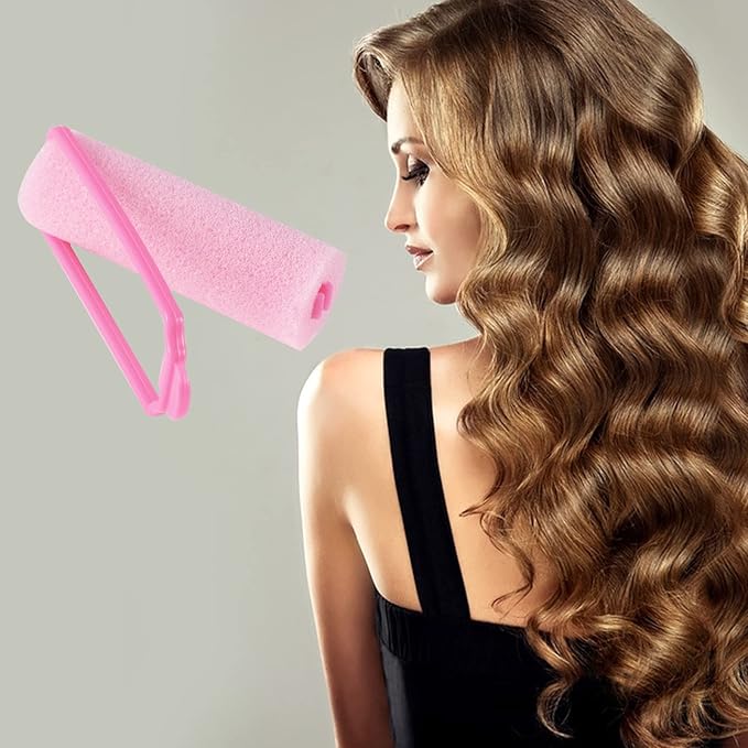 12 Pcs Foam Sponge Hair Rollers 2.4 Inch Hair Curlers to Sleep In Soft Sleep Rollers for Curls Style Heatless Curler Hair Christmas Party Hairstyles-GlimoraGlow