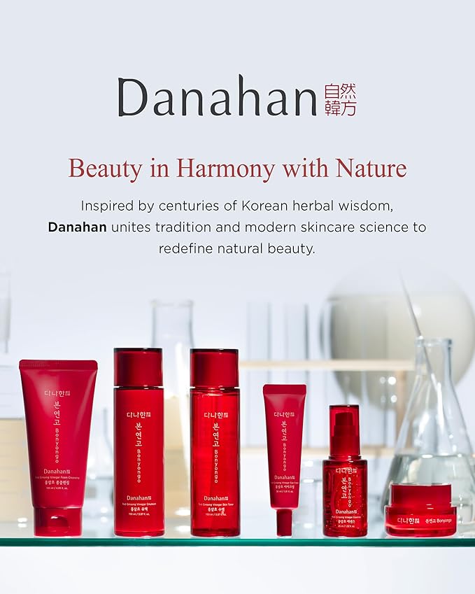 Bonyongo Red Ginseng Vinegar Essence– Revitalizing & Intensive Nourishing for All Skin Types - Hydrated and Glowing Skin with Fermented Red Ginseng - Korean Skincare, 1.5 fl.oz.-GlimoraGlow