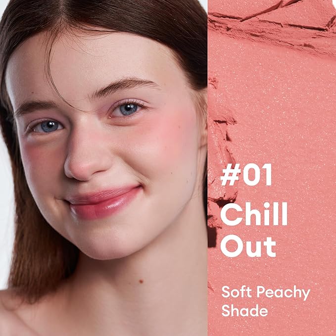 ITY Mood Blush, Blush for Cheeks Makeup,Moisturizing Creamy Blush Dual Funtions, Highly Spreadable, 0.18 oz (5.2g) in Chill Out-GlimoraGlow