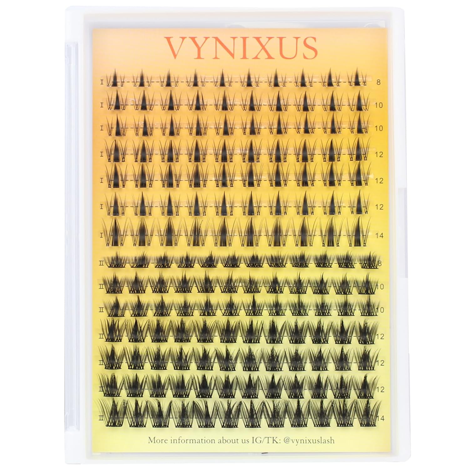 Lash Clusters Wispy Individual Lashes Fluffy Eyelash Clusters Spiky Wet-Look Cluster Eyelash Extensions Natural Cluster Lashes Ultra-Thin Band (Fairy/Magic-0.07D-Mix8-14)-GlimoraGlow