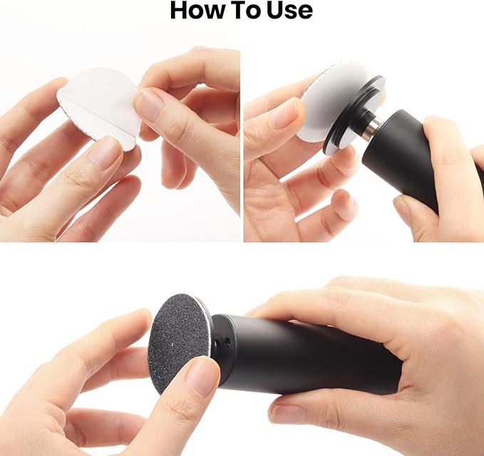 120pcs Replacement Sandpaper Refill Discs for Electric Foot File Callus Remover Tool for Men Women Dead Cracked Hard Skin (60 Grit+60 Grit)-GlimoraGlow