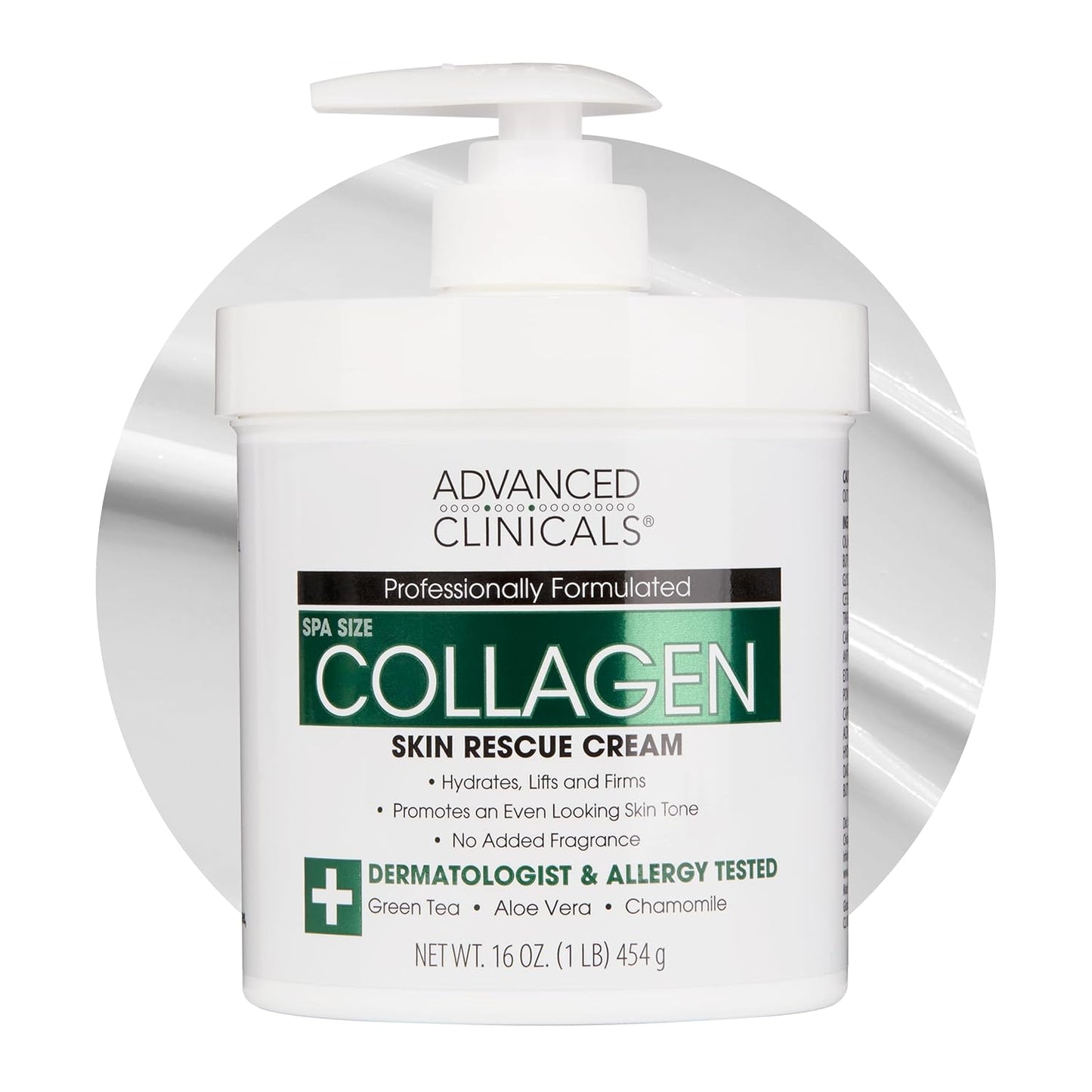 Advanced Clinicals Collagen Cream Body Lotion & Face Moisturizer W/Vitamin E | Skincare Moisturizing Collagen Lotion For Women, Men, Hand, & Neck Improves Look Of Crepey Skin & Uneven Dry Skin, 16Oz-GlimoraGlow