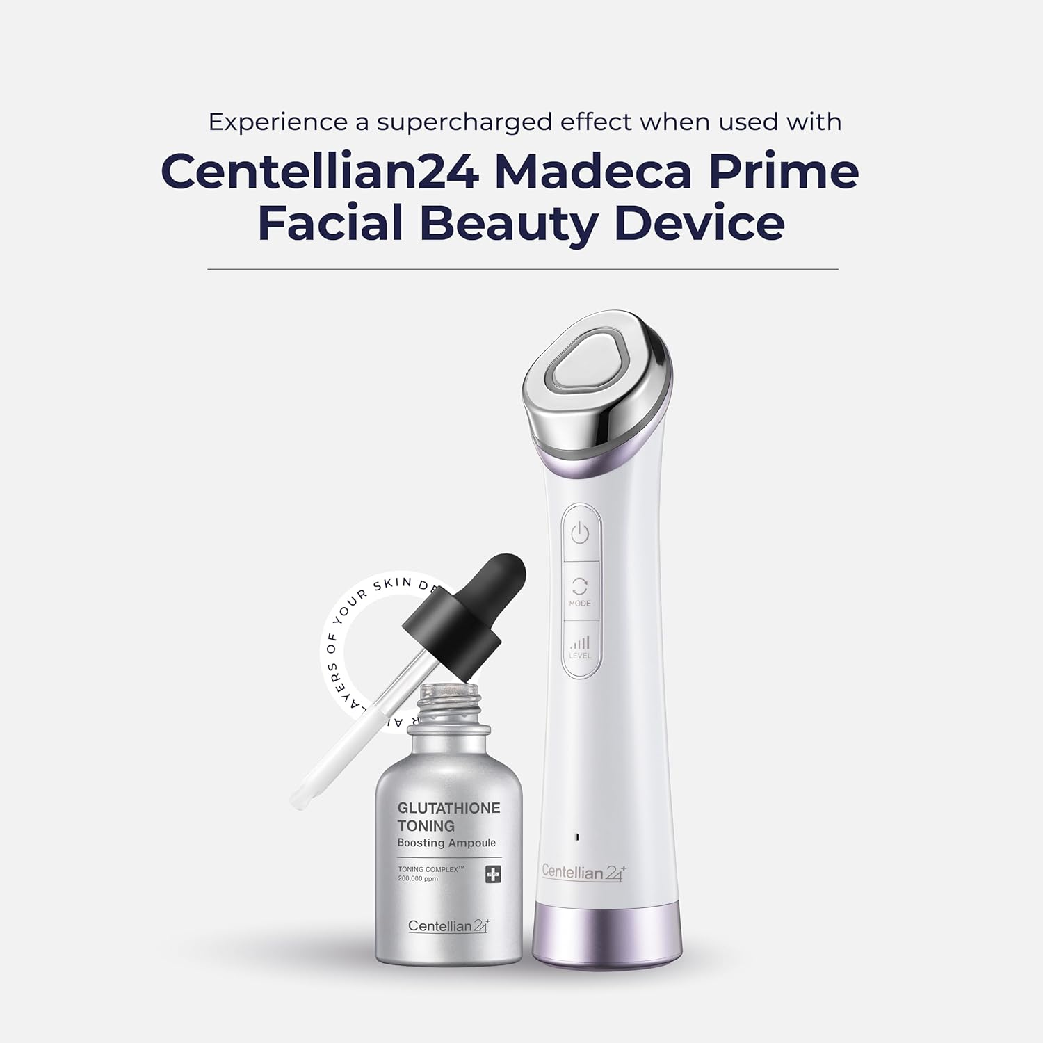 Centellian 24 Glutathione Toning Boosting Ampoule - Illuminated & Even Skin Tone. Glutathione Complex 200,000 ppm, Niacinamide & Vitamins (1.01 fl oz) by Dongkook Pharmaceutical-GlimoraGlow