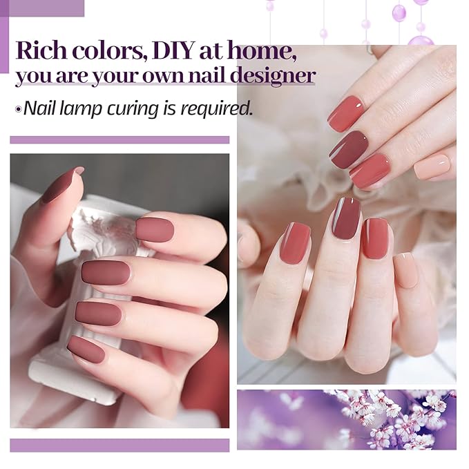 JODSONE 32+4 Pcs Gel Nail Polish Kit Soak Off Gel Polish Set Glitter Gel Nail Kit Nail Art Salon DIY at Home Manicure Kit-GlimoraGlow