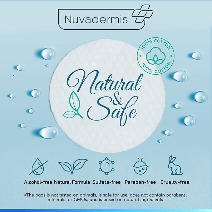 NUVADERMIS 35% Glycolic Acid Peel Pads – Exfoliating Facial Resurfacing for Blackheads, Dark Spots, and Acne – Safe for Sensitive Skin – 60 Double-Sided Pads - 2 Pack-GlimoraGlow