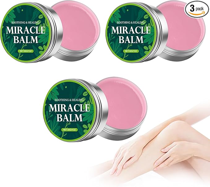 Miracle Balm, Soothing Balm for Joints, Back, Legs & Feet, Non-Greasy (3PCS)-GlimoraGlow