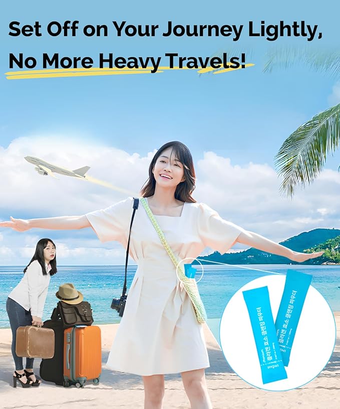 UNIZAAR Fill Collagen Enzyme Powder Face Wash Set of 2 – (0.007 oz * 60EA) Luxurious French Collagen & Urea Infused Korean Cleanser, Travel Face Wash, Travel Size Face Wash for Women, Korean Skin Care-GlimoraGlow