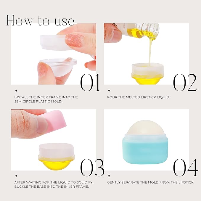 0.25 oz（7g） Empty Lip Balm Square Containers Tubes Lipstick 12 Pieces for Make Natural Lip Balm Lip Care - DIY & BPA FREE (Blue)-GlimoraGlow