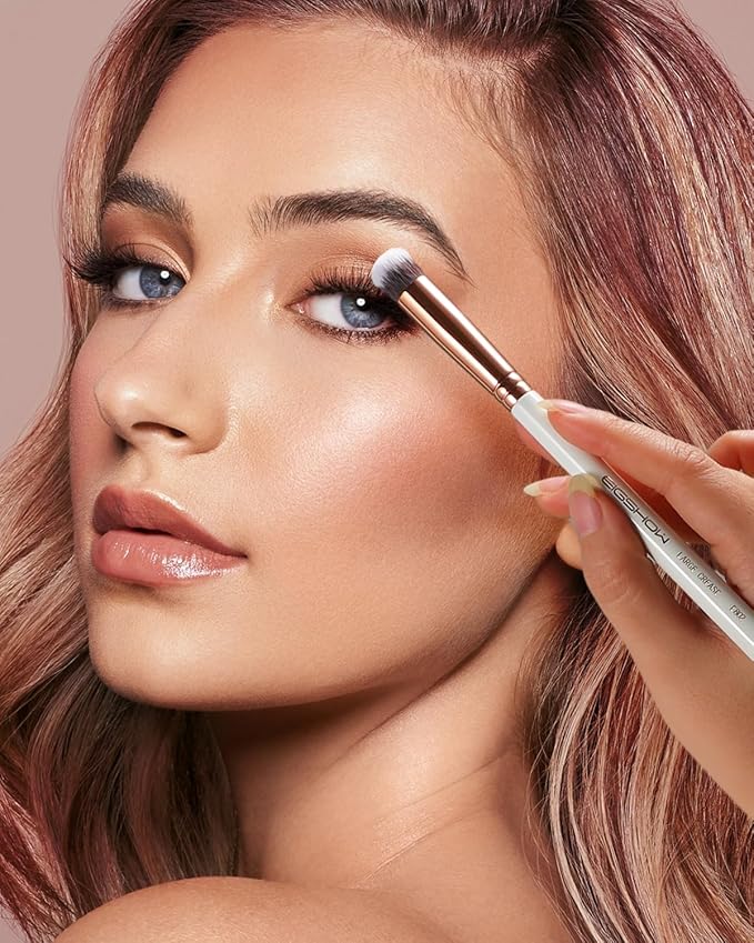 Eyeshadow Primer Brush Concealer Brush Crease Brush Eyeshadow Makeup Brush - Ivory-GlimoraGlow