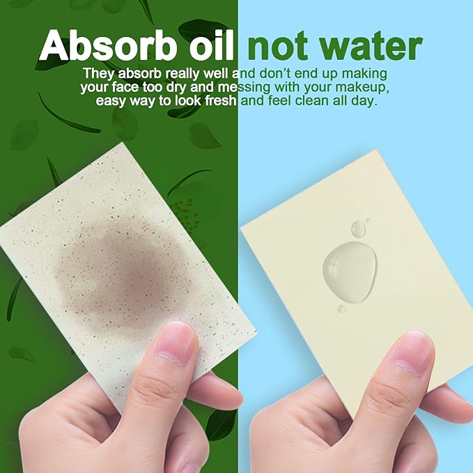 Teenitor Oil Absorbing Sheets for Face, 1000 Sheets Jasmine Oil Blotting Paper for Oily Skin, Natural Oil Control Film Oil Blotting Sheets for Face Men Women, Face Oil Sheets-GlimoraGlow