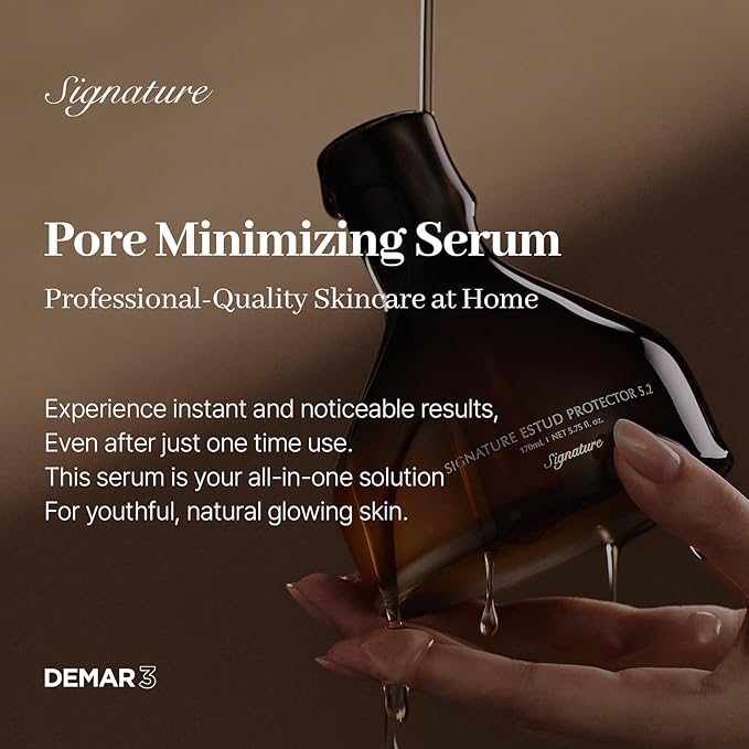 Signature ESTUD Protector - Face serum Pore minimizer Niacinamide Serum (2%), 1.69 fl oz, Pore care Serum for Face, Even Skin Tone, Korean Skin care Glass Skin, Centella Asiatica Pore Ampoule-GlimoraGlow