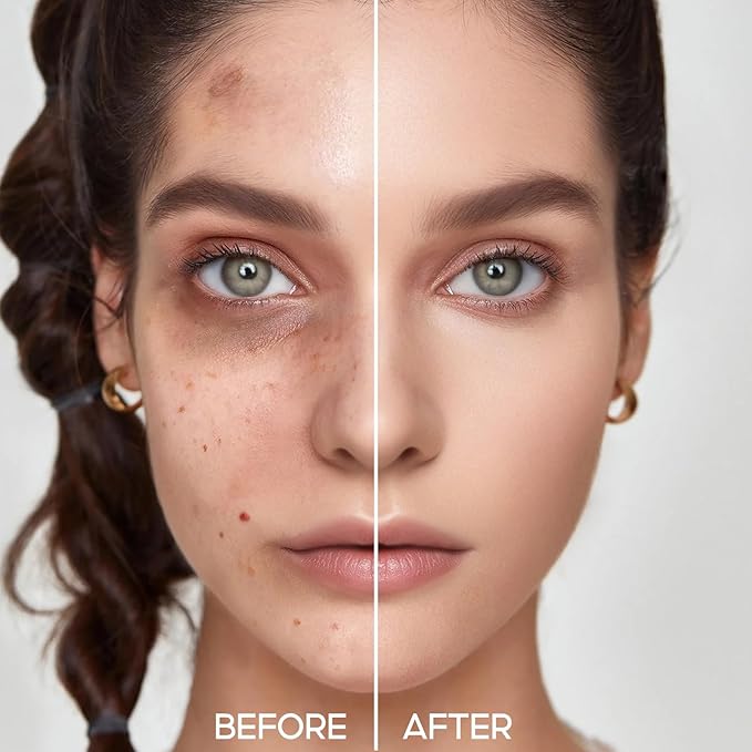 Hydrating Concealer - Full Coverage Matte Finish, 16H Long Lasting Corrects Dark Circles, Redness, Blemishes, 02 Nude-GlimoraGlow