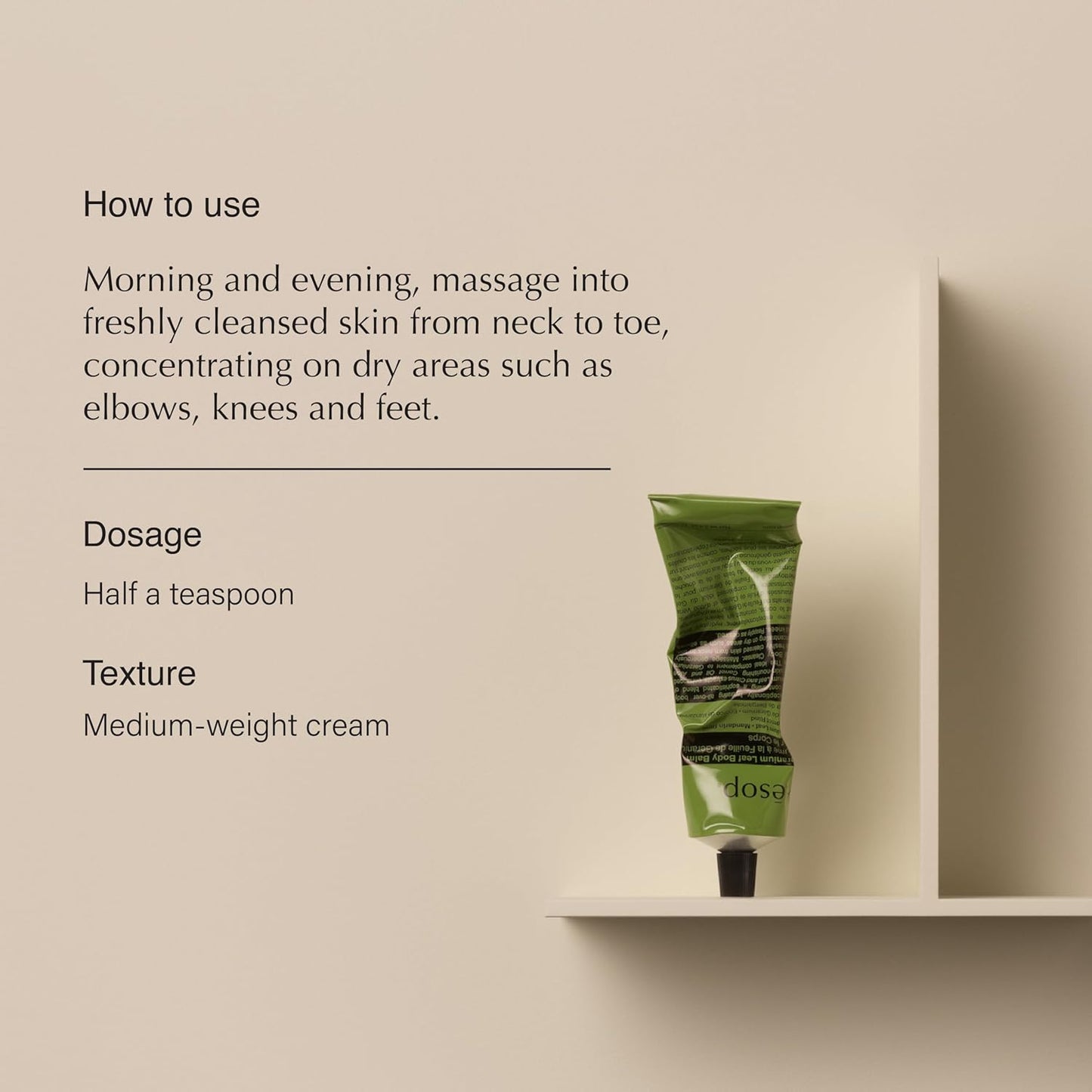 Aesop Geranium Leaf Travel Body Balm | Soften and Hydrate Skin with Nut Oils, Geranium Leaf and Citrus Extracts | 3.4oz / 100mL-GlimoraGlow