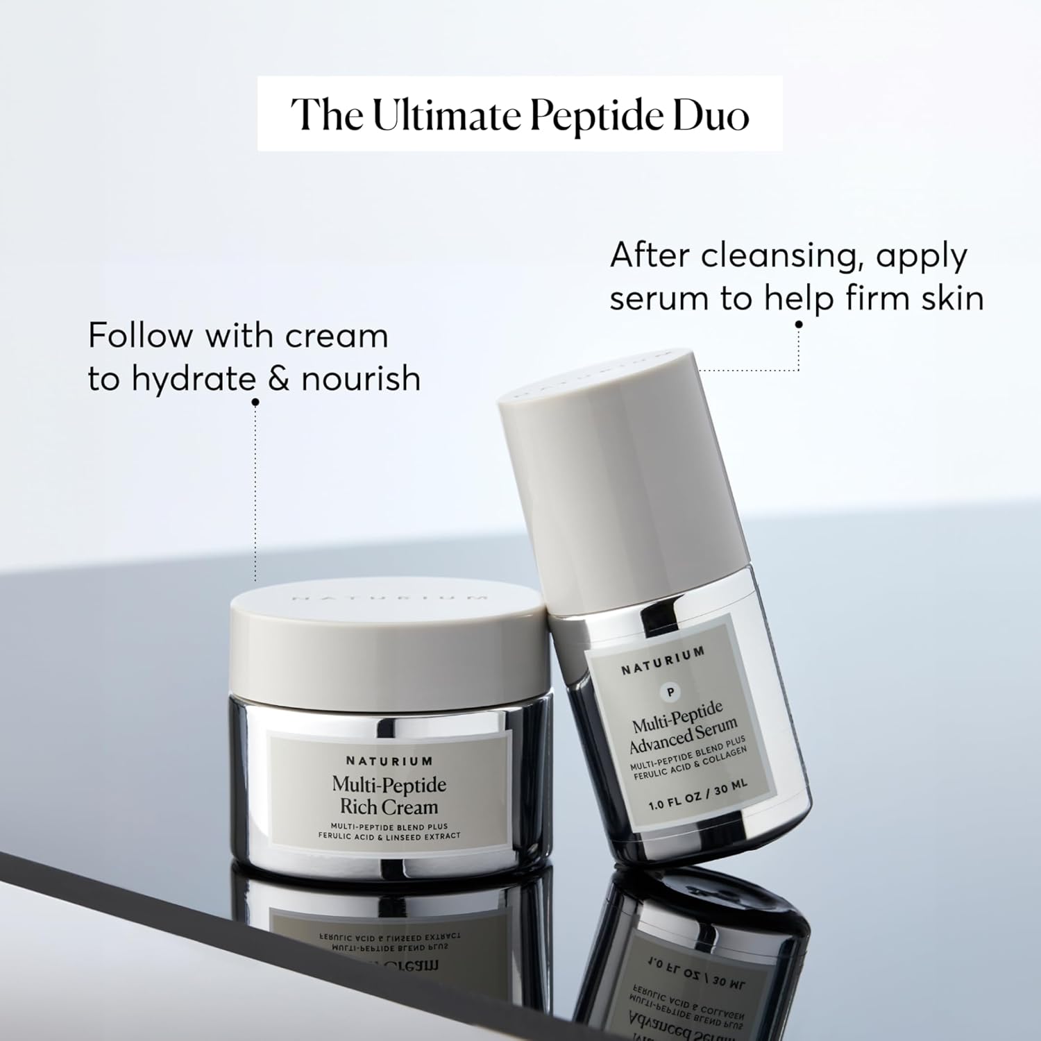 Naturium Multi-Peptide Rich Cream, Hydrating & Nourishing to Help Appearance of Fine Lines & Wrinkles, Vegan & Cruelty-Free, 1.7 oz-GlimoraGlow