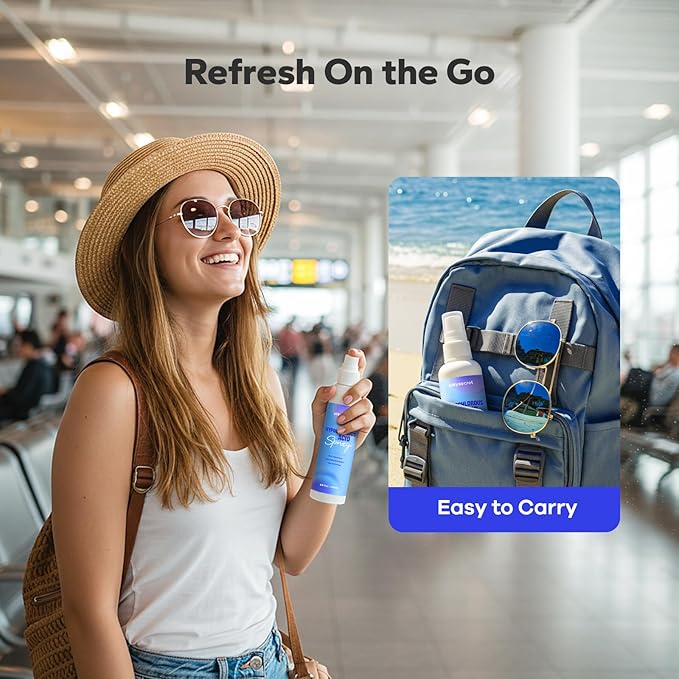 Hypochlorous Acid Spray (8.45 Fl Oz), Facial Spray for Skin Cleansing & Soothing, Hypoallergenic HOCL Sprays for Face & Eyes, All-Purpose Cleaner for Sensitive Skin Care-GlimoraGlow