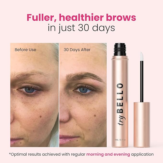 Eyebrow Growth Serum | Natural Thickening & Strengthening Formula | Biotin, Peptides, and Botanical Extracts | Vegan, Gentle, Non-Irritating-GlimoraGlow
