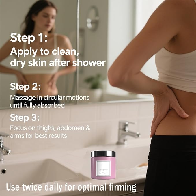 Champagne Lift Body Creme, Champagne Lift Hydrating Firming Body Cream for Crepey Skin, Targets Dry & Sagging Skin on Arms, Legs | Powered by Pink Pepperslim & Luxe-Lift Firming Complex - 8 oz.-GlimoraGlow