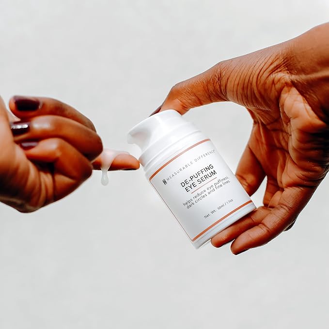 Measurable Difference De-puffing Eye Serum - Hydrating & Illuminating Treatment for Dark Circles, Puffiness, and Wrinkles-GlimoraGlow