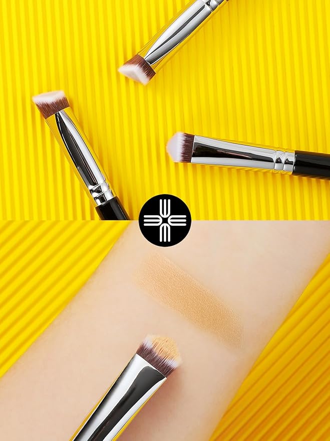 EIGSHOW Concealer Brush Under Eye, Small Triangle Brushes for Precise Coverage Dark Circles Blemishes Acne, Blending Cream and Liquid (F658)-GlimoraGlow