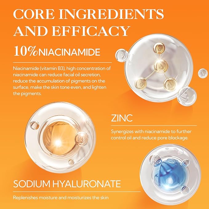 LANBENA Revolutionary Vitamin C Tablets Serum for Face, Illuminating Fcae Serum With Niacinamide, Brightening Anti-Aging Essence for Sensitive Skin, Non-Greasy, Reduces Dark Spots & Wrinkles (1.05 Oz)-GlimoraGlow