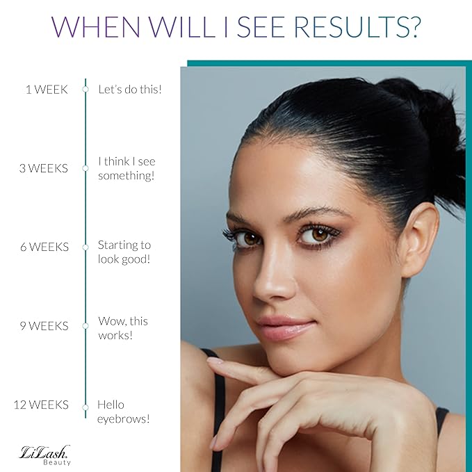 LiBrow Purified Eyebrow Physician-Formulated Serum for Fuller & Thicker Looking Eyebrows | Natural Eyebrow Enhancer Safe for Sensitive Skin | 90-Day Supply (3ml)-GlimoraGlow