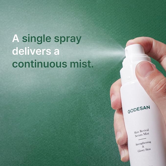 Skin Revival Serum Mist 1.35fl oz - Hydrating Facial Mist, Glowy Skin, Vegan, Sets Makeup, All Skin Type-GlimoraGlow