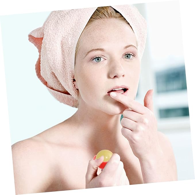 10pcs Box Spherical Lipstick Case Bulk Lip Balm Lipgloss Lip Gloss Round Ball Containers Lip Balm Containers Lip Balm Sphere Container Empty Lip Balm Sphere Lip Balm Bottles Red-GlimoraGlow