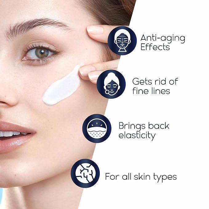 Instant Face Lift Cream, Face Cream for Older Women 60 Plus - Wrinkle Cream for Face Deep Wrinkles - Face Moisturizer for Women Dry Skin | Night Cream Anti Aging - 1.69 Fl Oz-GlimoraGlow