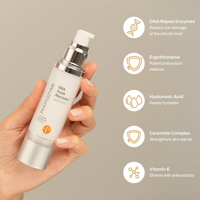 Photozyme DNA Youth Recovery Facial Serum | 0.5 Fl Oz-GlimoraGlow