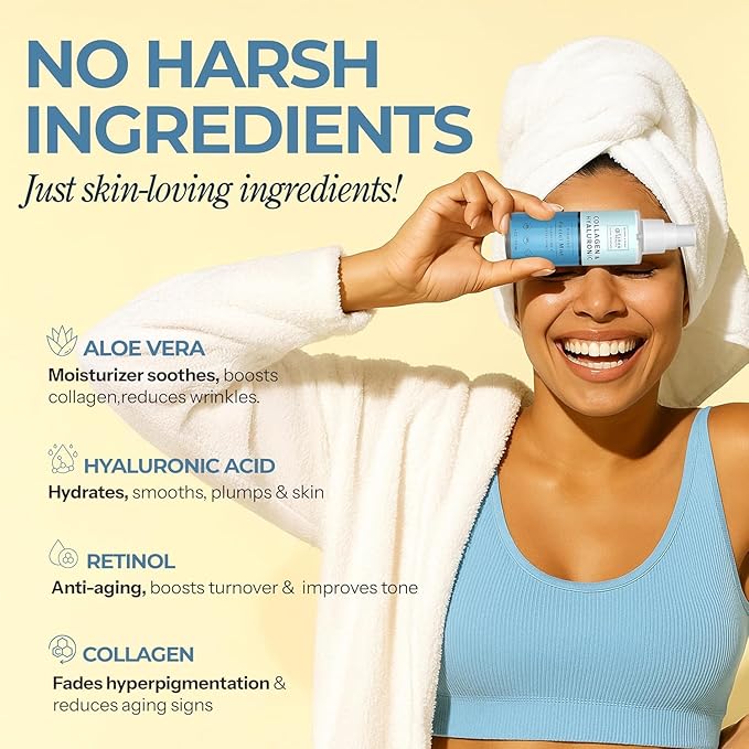 Hyaluronic Acid & Collagen Face Mist - Dermatologist Tested, Moisturizes & Tones Skin, Anti-Aging, Natural Ingredients, Cruelty-Free Korean Skin Care - All Skin Types - 4 OZ (2 Pack)-GlimoraGlow