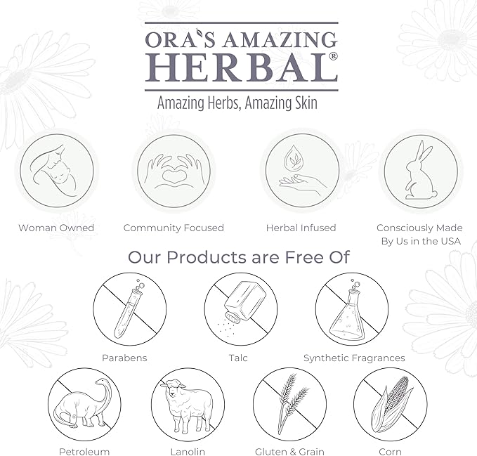 Ora's Amazing Herbal, Eczema Treatment, Touchy Skin Salve, Ultra Healing Body Butter, Organic Calendula for Skin, Herbal Salves, Unscented Skin Care-GlimoraGlow