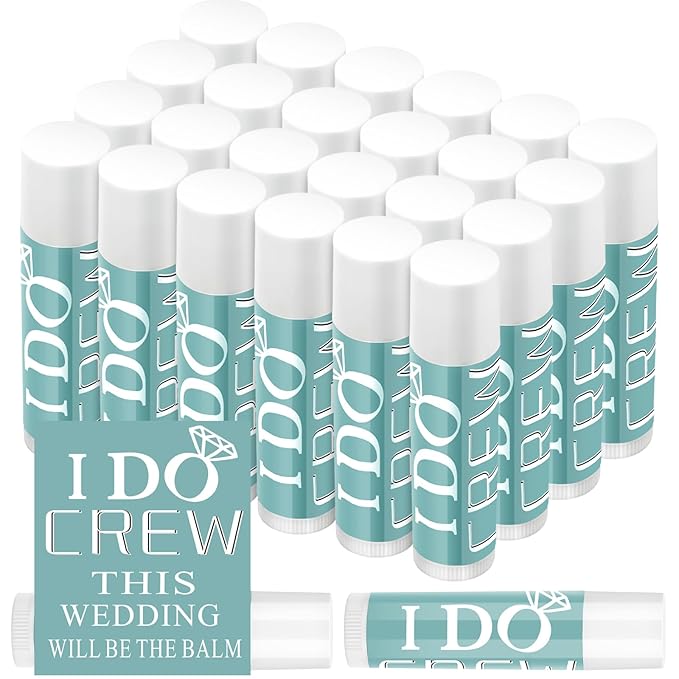 24 Pcs Bachelorette Lip Balm I Do Crew Wedding Party Gifts Bachelorette Lip Balm Gift Wedding Favors for Bachelorette Wedding Party Guest Supplies (Green)-GlimoraGlow