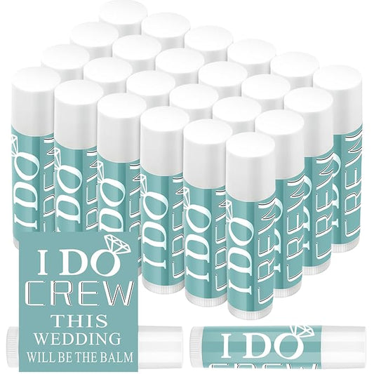 24 Pcs Bachelorette Lip Balm I Do Crew Wedding Party Gifts Bachelorette Lip Balm Gift Wedding Favors for Bachelorette Wedding Party Guest Supplies (Green)-GlimoraGlow