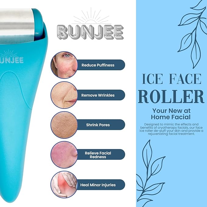 Bunjee Ice Roller For Face Eyes Wrinkles Puffiness Skin Care Beauty Product Men & Women Gift-GlimoraGlow