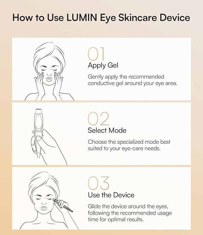 INIA Under-Eye Red Light Therapy for Face, 4-in-1 Beauty Device with Heat, Vibration, Massage & Red Light for Dark Circles, Puffiness & Skin Firming – Enhances Skincare Routine-GlimoraGlow