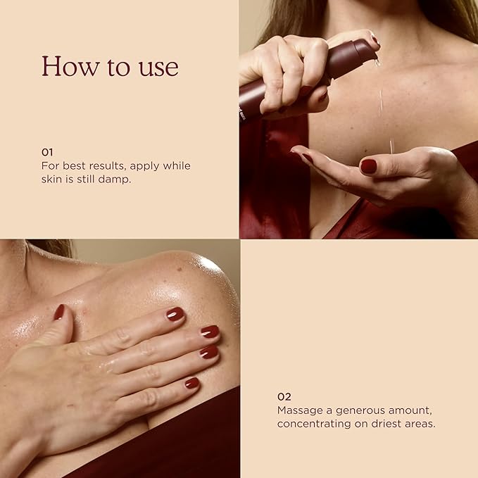 HANNI Good Aura Dry Body Oil, Lightweight After-Shower Moisturizer with Jojoba, Coconut, Baobab, and Buriti Oils, Non-Greasy Skincare for Soft Skin, 100 mL / 3.38 oz-GlimoraGlow