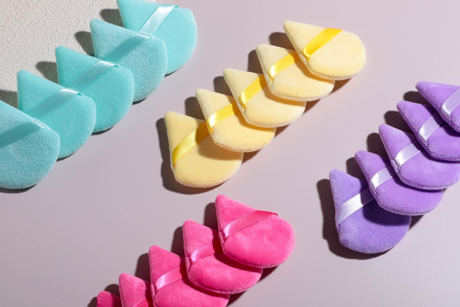 BS-MALL Makeup Sponge Set 20 Pcs – Premium Portable Super Soft Triangle Puff for Flawless Makeup Application,Beauty Cosmetic Applicators For Daily Use (Multicolored)-GlimoraGlow