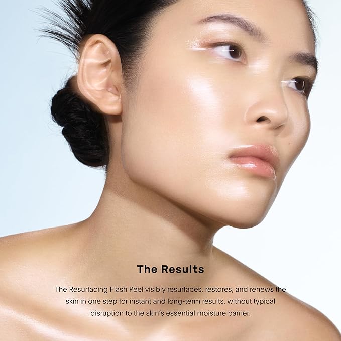 U Beauty Resurfacing Flash Peel Glycolic Acid Exfoliating Serum for Face with Stable Retinol, Hyaluronic Acid, Fruit Alpha Hydroxy Acids, Vitamins C+E - Visibly Improved Density, Lifting -1 fl oz-GlimoraGlow