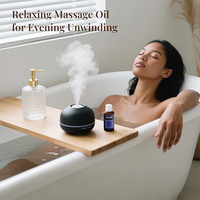 Frankincense & Lavender Botanical Massage Oil – Lightweight Face & Body Oil with Jojoba & Almond – Resin & Floral Aroma for Deep Massage, Fascia Release & Calming Rituals, 30ml (1.0 fl oz)-GlimoraGlow