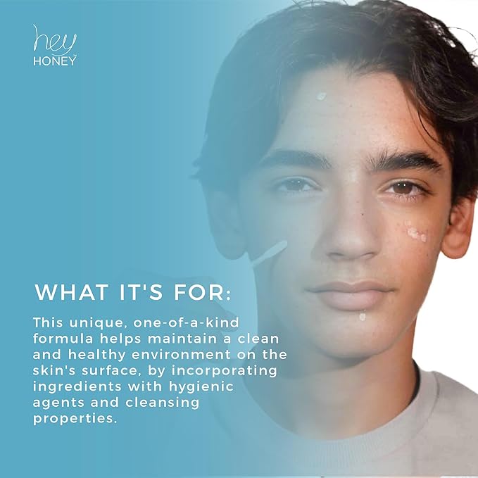 Hey Honey Skincare Be Clear - Acne Spot Treatment Overnight, Pimple Drying Lotion, Use Over Zits Whitehead & Blemishes 1 OZ-GlimoraGlow